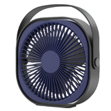 Mini Ventilator Pentru Birou Cu Usb, Rotire 360 Grade, 3 Viteze, 4000 Ma, 13.5 X 12,8 - vivimall.ro