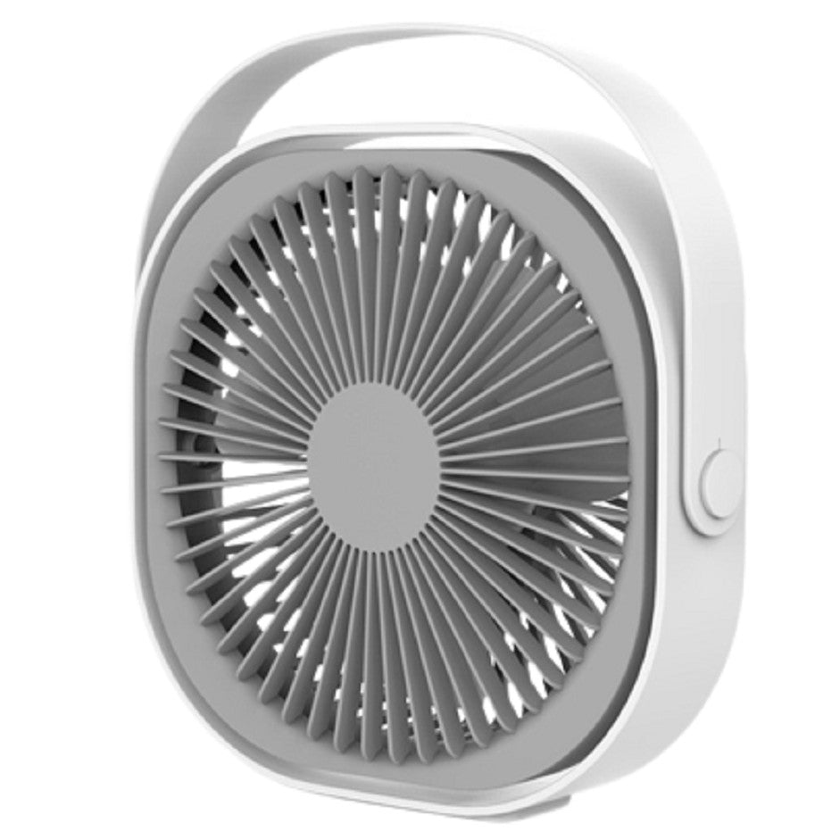 Mini Ventilator Pentru Birou Cu Usb, Rotire 360 Grade, 3 Viteze, 4000 Ma, 13.5 X 12,8 - vivimall.ro