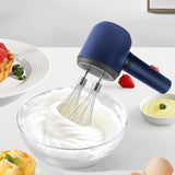Mixer Electric Fara Fir, Mixer Pentru Oua Smantana Frisca, Maner Plastic, Usor De Utilizat Si Depozitat, 20 X 8.5 X 14.5 Cm, Albastru Inchis - vivimall.ro