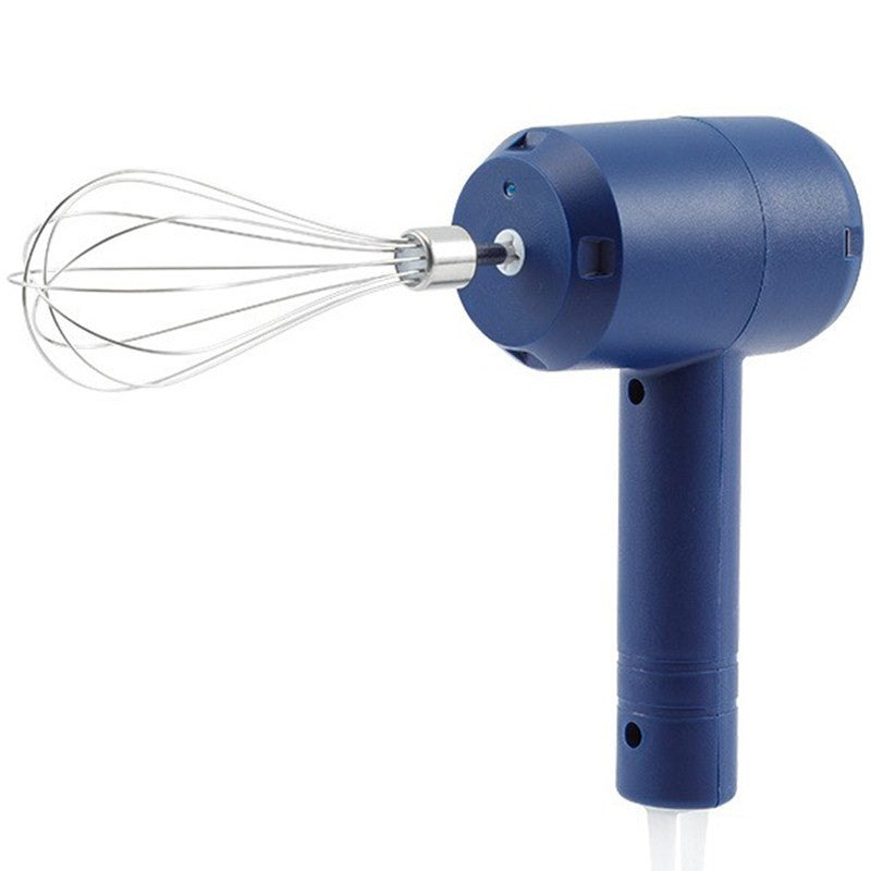 Mixer Electric Fara Fir, Pentru Uz Casnic, Pentru Oua Smantana Frisca, Maner Plastic, Usor De Utilizat Si Depozitat, 3 Accesorii, Albastru Inchis - vivimall.ro