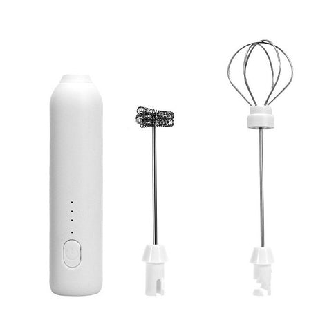 Mixer Spuma Lapte, Electric Cu Incarcare Usb, Bauturi Calde/Reci, Maner Izolat Termic, Otel Inoxidabil, Pentru Latte, Ciocolata Calda, Cappuccino, Frappe, Usor De Folosit, 2 Accesorii - vivimall.ro