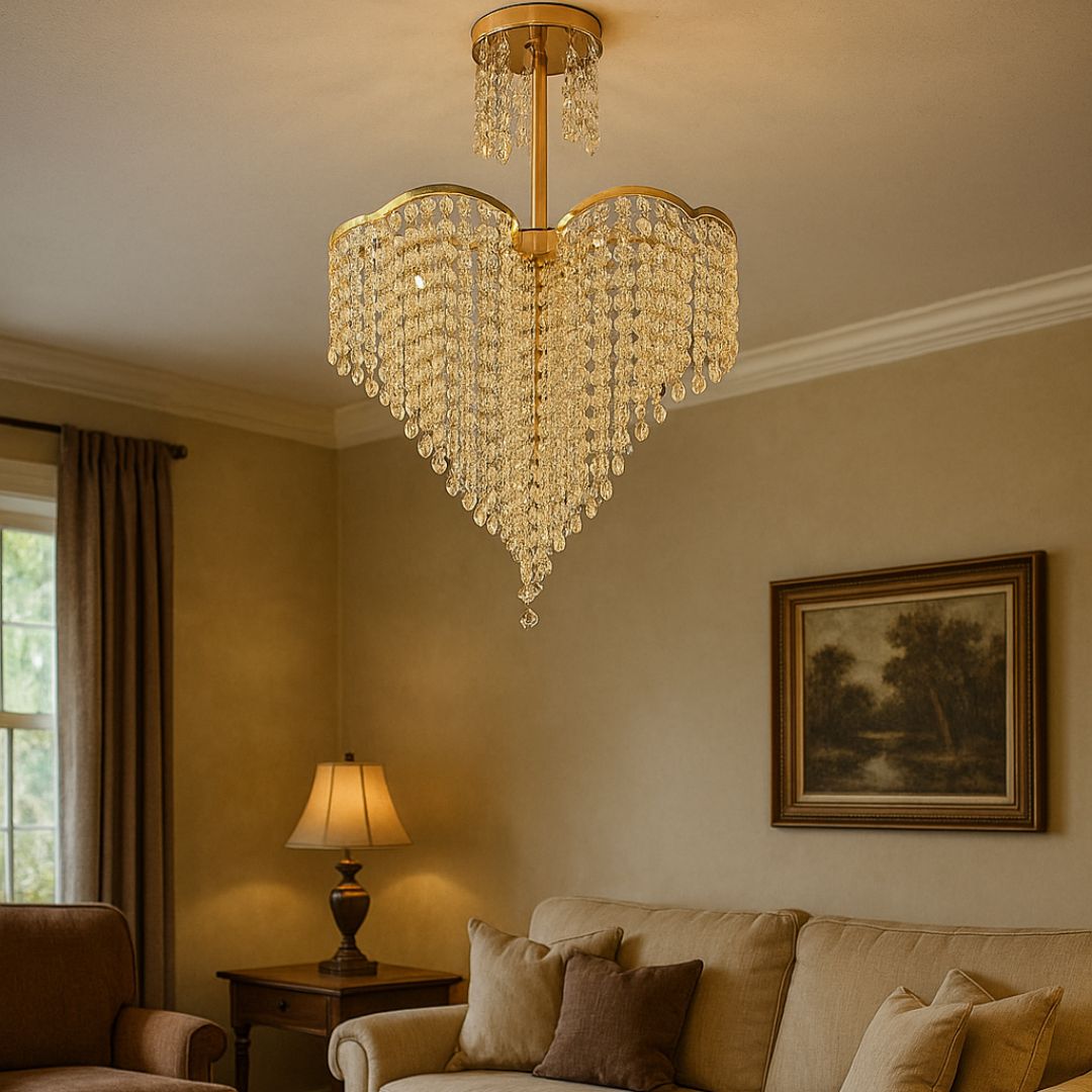 Candelabru Cristal Conwy Eleganza, 4Xe27, Diametru 47Cm - vivimall.ro