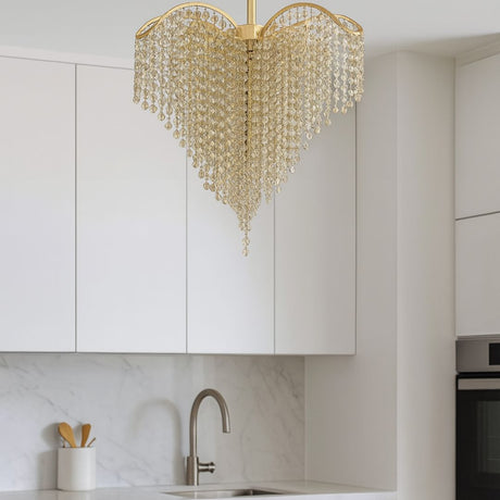 Candelabru Cristal Conwy Eleganza, 4Xe27, Diametru 47Cm - vivimall.ro