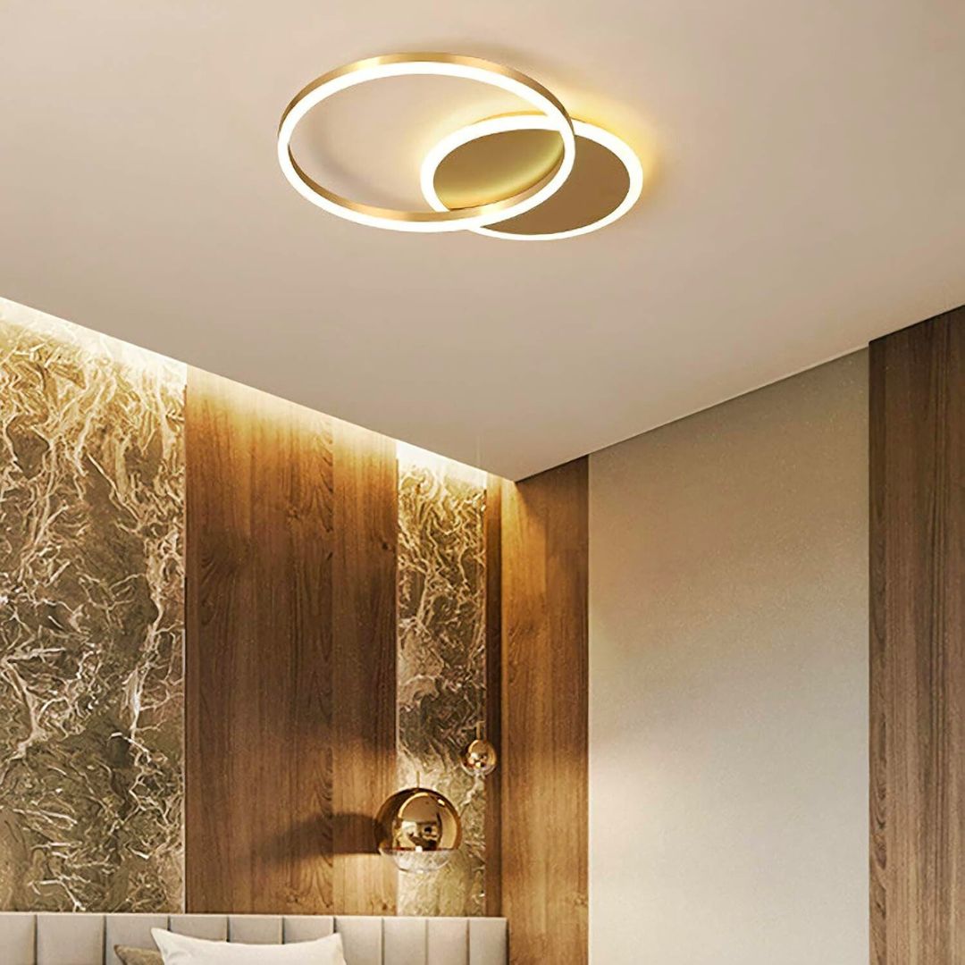 Lustra Led Dario, 2 Cercuri, Lumina Rece/Calda/Neutra - vivimall.ro