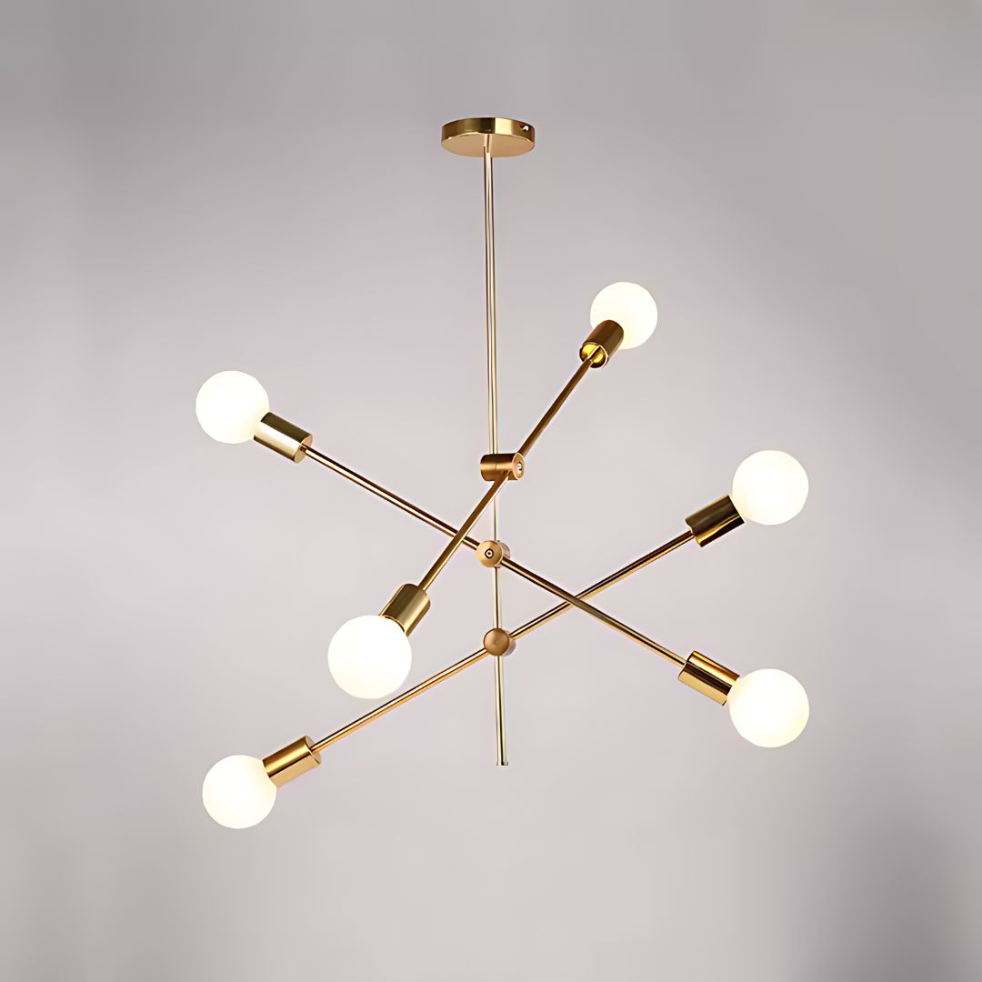 Lustra Dariya, 3 Brate, 6X E27, Metal - vivimall.ro