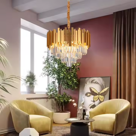 Candelabru Cristal Elegant 8xE14 | Blois Eleganza - vivimall.ro