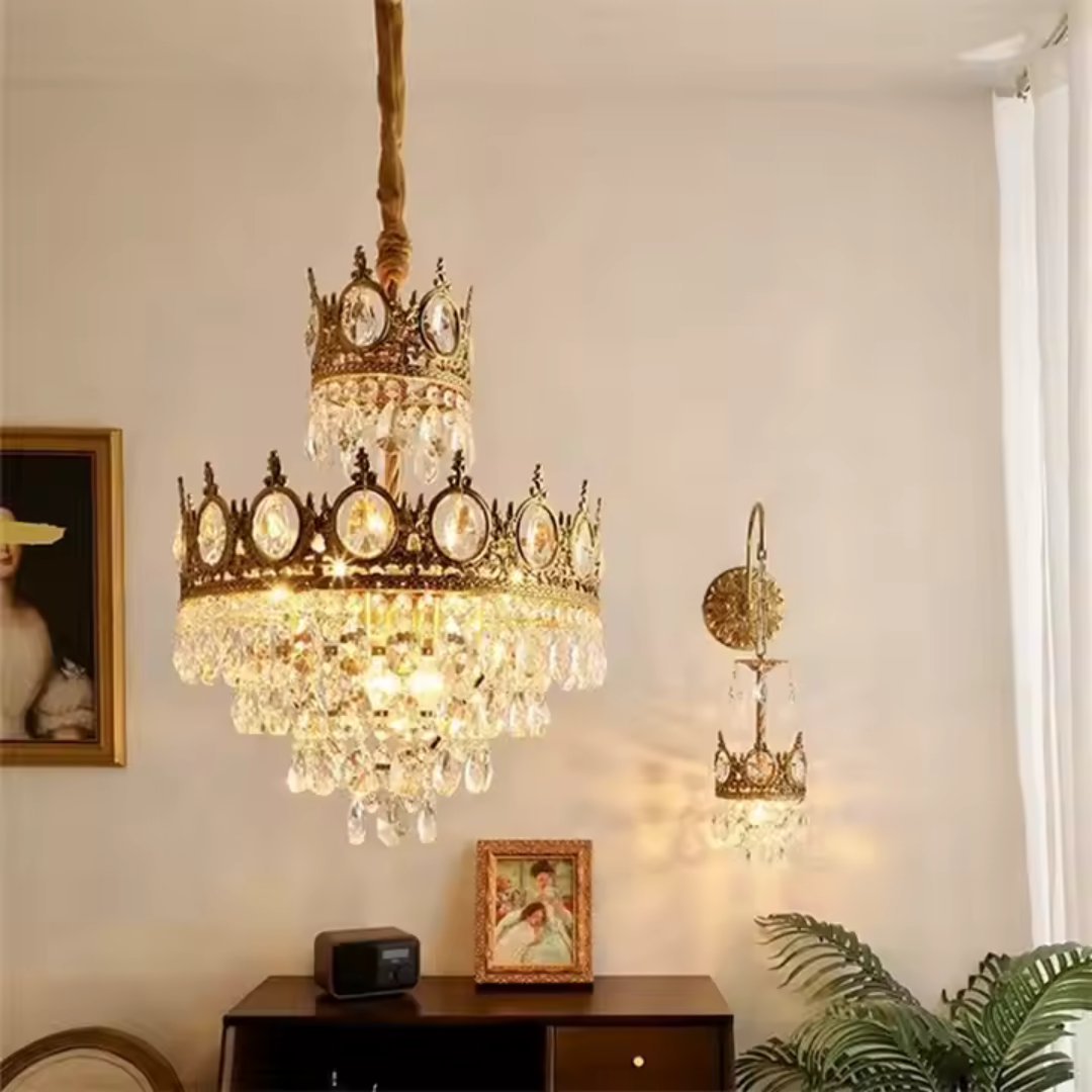 Candelabru Cristal Regalite Petito, 6Xe14, Diametru 45Cm, Lucios - vivimall.ro