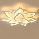 Lustra Led Cu Telecomanda Lotus, 9 Petale, Lumina Rece/Calda/Neutra, Dimabila - vivimall.ro