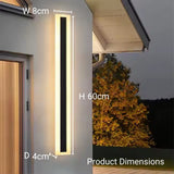 Aplica Led De Exterior Mack, Ip65, Metal, Liniar - vivimall.ro