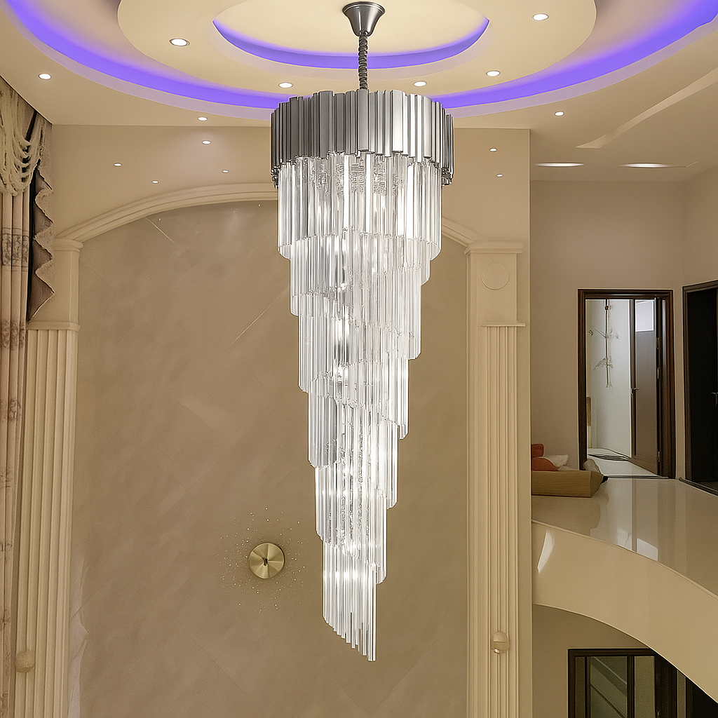 Candelabru Cristal Blois Ascendere E14, Diametru 60Cm - vivimall.ro