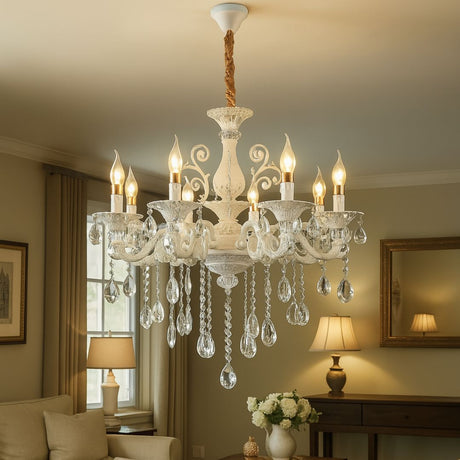 Candelabru Cristal Sanssouci Magno, 8Xe14, Diametru 70Cm - vivimall.ro