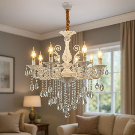 Candelabru Cristal Sanssouci Magno, 8Xe14, Diametru 70Cm - vivimall.ro