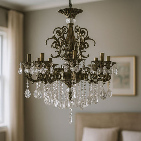 Candelabru Cristal Sanssouci Magno, 8Xe14, Diametru 65Cm - vivimall.ro