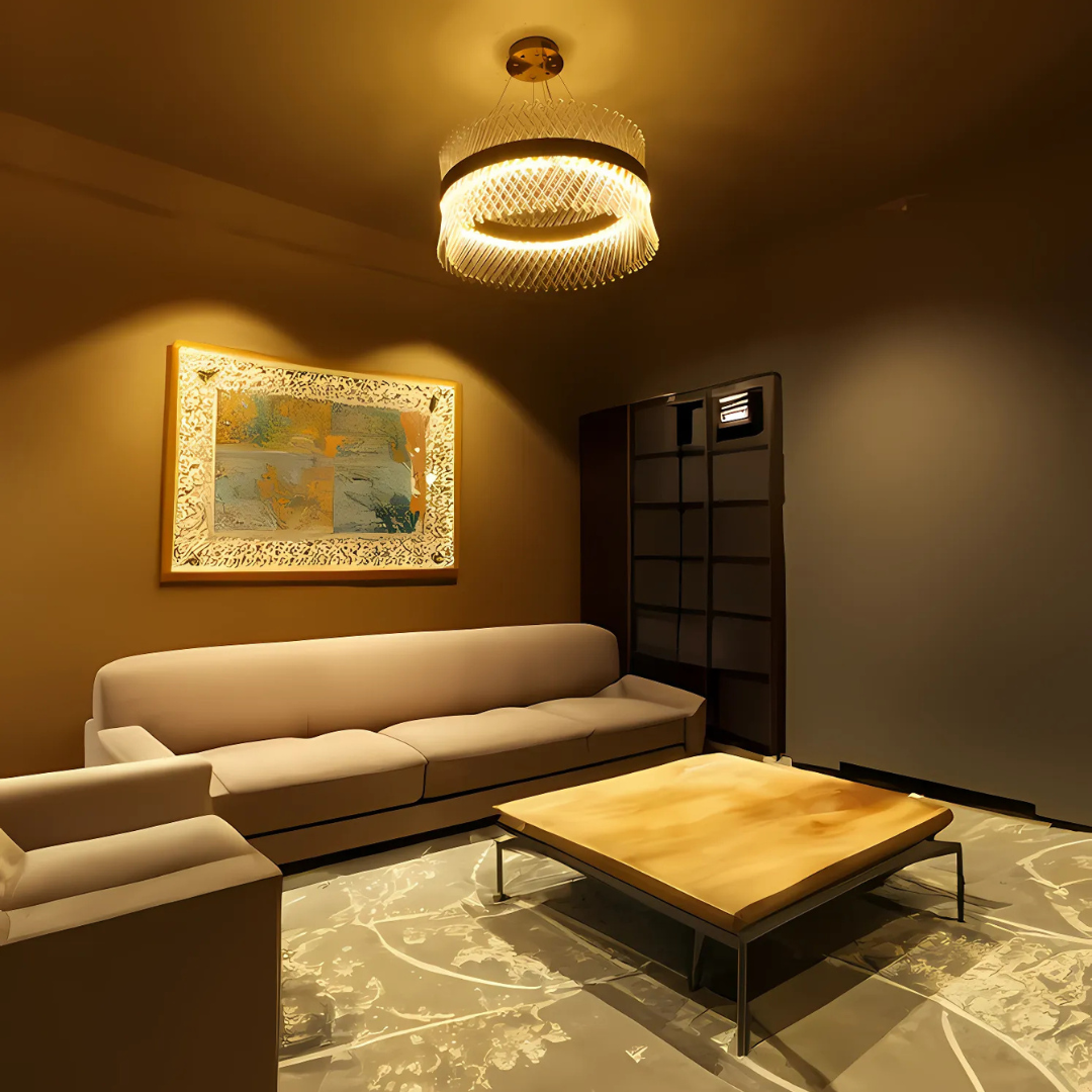Candelabru Cristal Alhambra Magno, Led, Diametru 60Cm, Lumina Calda/Rece/Neutra, Dimabil, Inaltime Reglabila - vivimall.ro