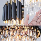 Candelabru Cristal Versailles Supremo 10Xe14, Diametru 80Cm, Lucios Si Negru - vivimall.ro