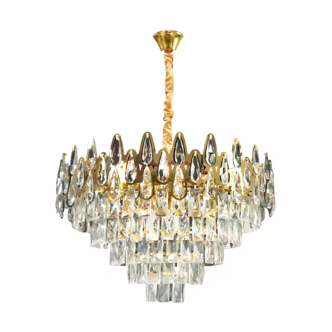 Candelabru Cristal Alhambra Eleganza 8X E14, Diametru 49Cm, Lucios - vivimall.ro