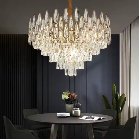 Candelabru Cristal Alhambra Eleganza 8X E14, Diametru 49Cm, Lucios - vivimall.ro