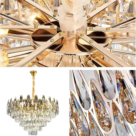 Candelabru Cristal Alhambra Eleganza 8X E14, Diametru 49Cm, Lucios - vivimall.ro