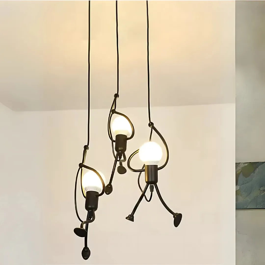 Lustra Moderna, Tip Pendul, Funtasia, Figurina, 3Xe27, Inaltime Reglabila - vivimall.ro