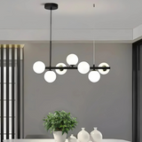 Lustra Cu Bec Moderna Loft Pavilion, 7X G9, Alb, Metal - vivimall.ro
