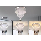 Candelabru Led Erico Rotund, Lumina Rece/Calda/Neutra, Cristal - vivimall.ro