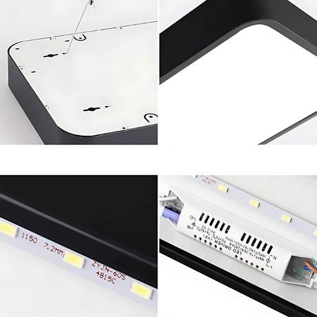 Lustra Led Suspendata Darin, Inaltime Reglabila, Lumina Rece - vivimall.ro