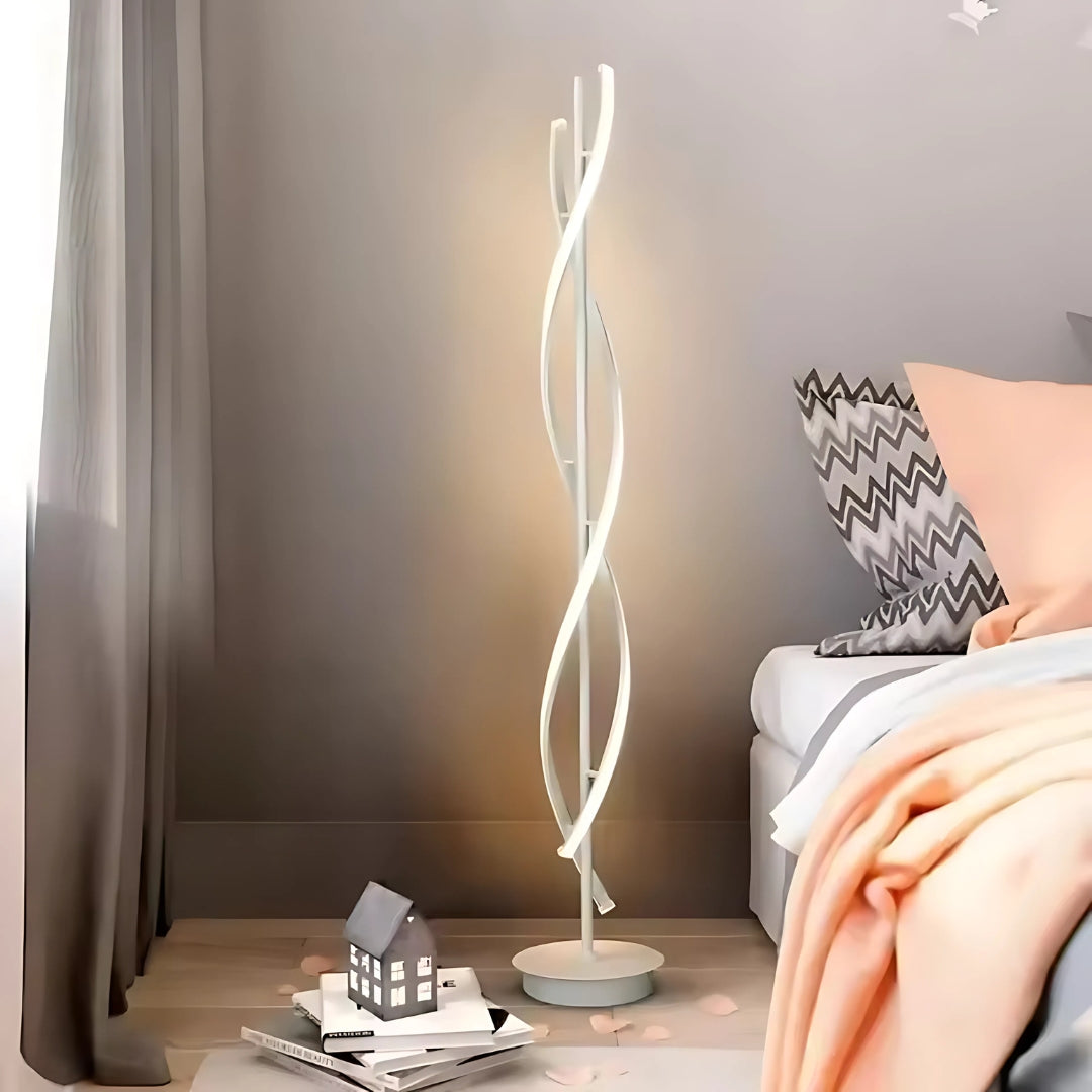 Lampadar Led Upsilon, Lumina Rece/Calda/Neutra, Metal Si Acril - vivimall.ro