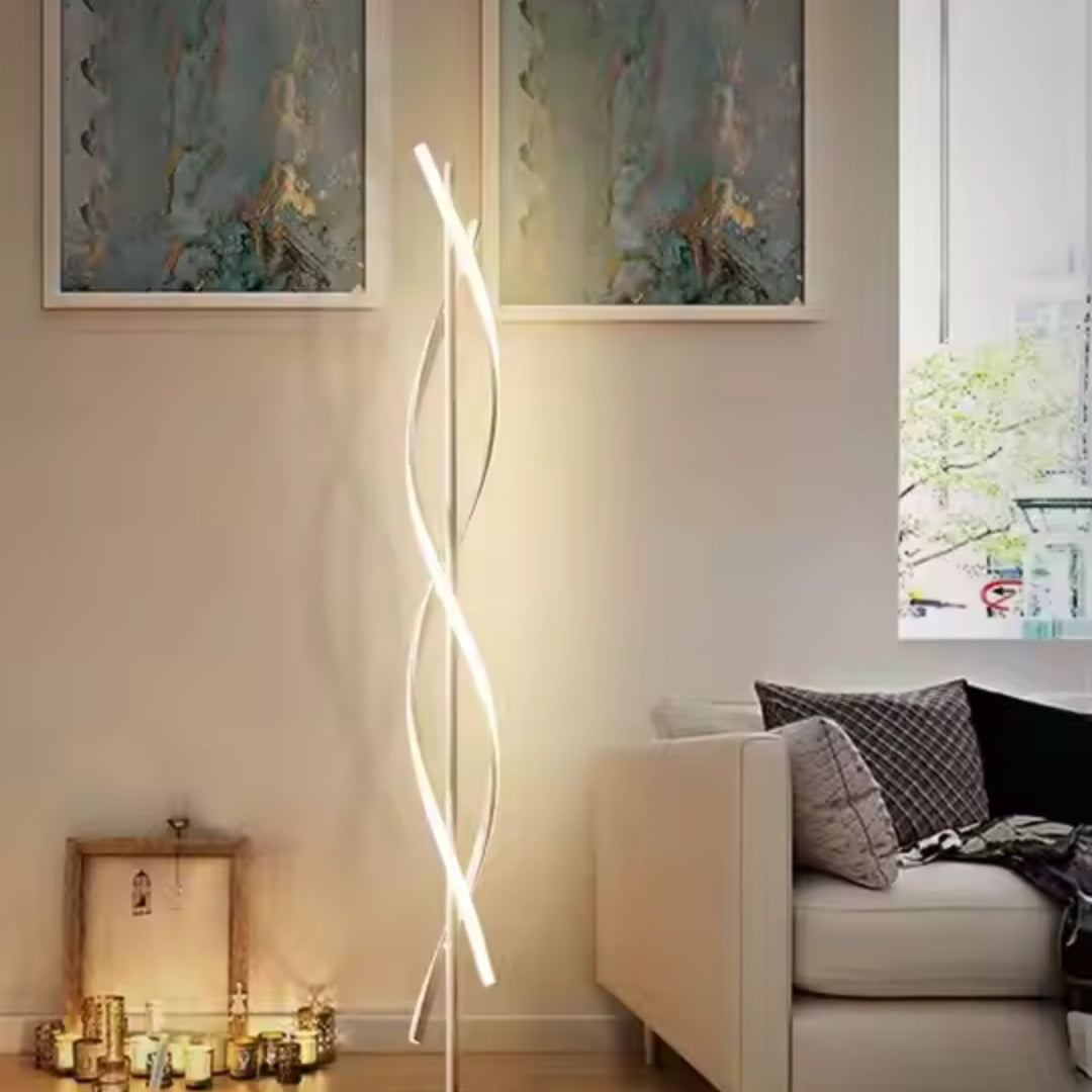 Lampadar Led Upsilon, Lumina Rece/Calda/Neutra, Metal Si Acril - vivimall.ro