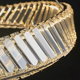 Lustra Led Cu Telecomanda Si Cristal Luigi, Lumina Rece/Calda/Neutra, Dimabila - vivimall.ro
