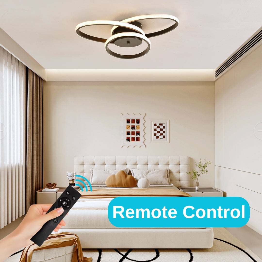 Lustra Led Cu Telecomanda Ecaterina, Lumina Rece/Calda/Neutra, Dimabila - vivimall.ro