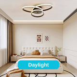 Lustra Led Cu Telecomanda Ecaterina, Lumina Rece/Calda/Neutra, Dimabila - vivimall.ro