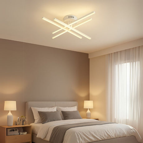 Lustra Led Cu Telecomanda Gio, 4 Elemente, Lumina Rece/Clada/Neutra, Dimabila - vivimall.ro