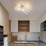 Lustra Led Cu Telecomanda Gio, 5 Elemente, Lumina Rece/Clada/Neutra, Dimabila - vivimall.ro