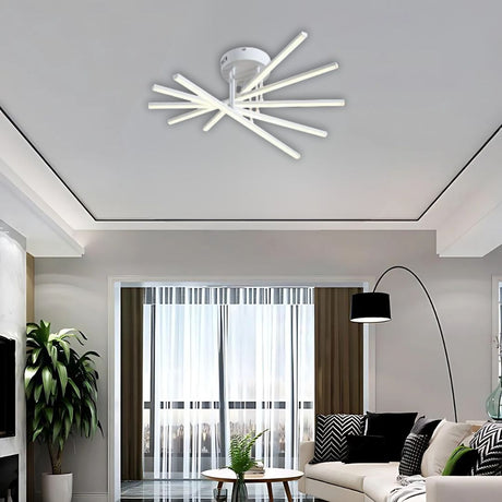 Lustra Led Cu Telecomanda Gio, 5 Elemente, Lumina Rece/Clada/Neutra, Dimabila - vivimall.ro