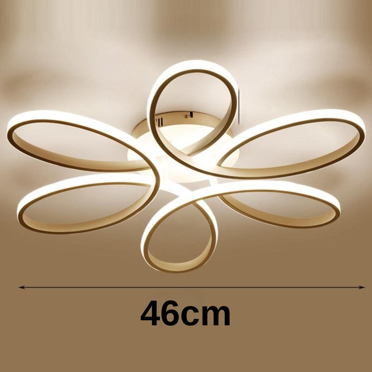 Lustra Led Cu Telecomanda Eliza, Lumina Rece/Calda/Neutra, Dimabila - vivimall.ro