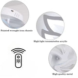 Lustra Led Cu Telecomanda Lily, 3 Elemente, Lumina Rece/Calda/Neutra, Dimabila - vivimall.ro