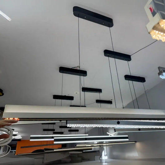 Lustra Led Suspendata Cu Telecomanda Maristella, Lumina Rece/Calda/Neutra, Dimabila,Inaltime Reglabila - vivimall.ro