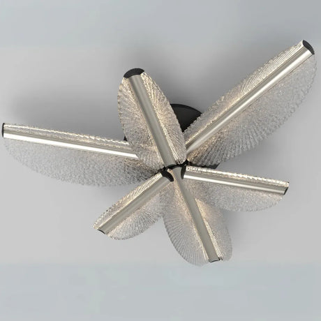 Lustra Led Cu Telecomanda Tullio, 6 Petale, Lumina Rece/Calda/Neutra, Dimabila - vivimall.ro