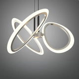 Lustra Led Suspendata Cu Telecomanda Rimini, 3 Elemente, Lumina Rece/Calda/Neutra, Dimabila - vivimall.ro