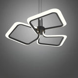 Lustra Led Suspendata Cu Telecomanda Rimini, 3 Patrate, Lumina Rece/Calda/Neutra, Dimabila - vivimall.ro