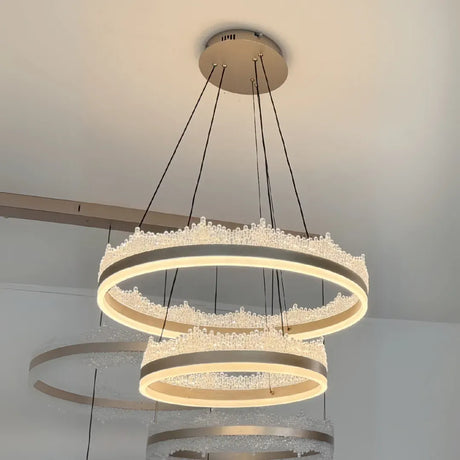 Lustra Led Suspendata Cu Telecomanda Fosco, Lumina Rece/Calda/Neutra, Dimabila,Inaltime Reglabila - vivimall.ro