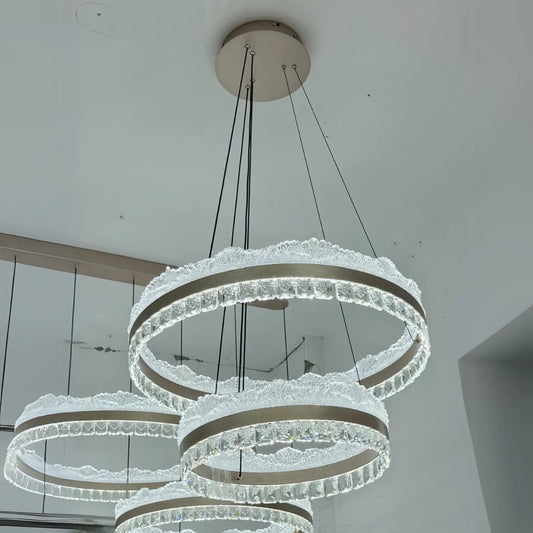 Lustra Led Suspendata Cu Telecomanda Nivalis, Lumina Rece/Calda/Neutra, Dimabila,Inaltime Reglabila - vivimall.ro