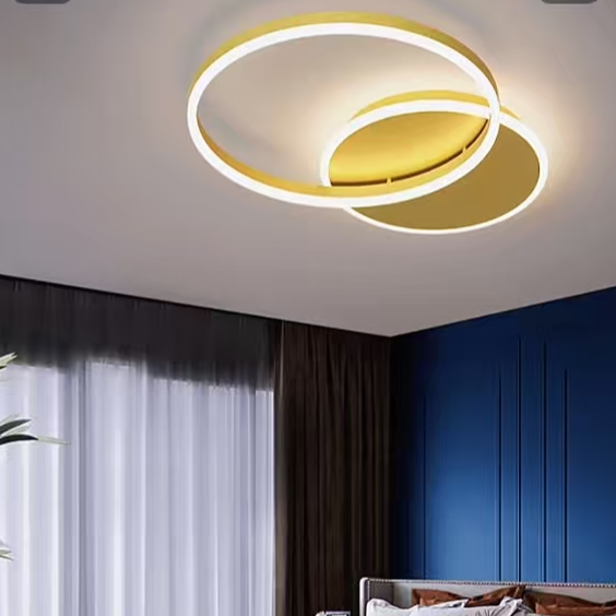 Lustra Led Dario, 2 Cercuri, Lumina Rece/Calda/Neutra - vivimall.ro
