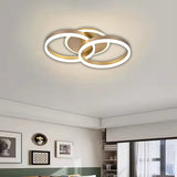 Lustra Led Cu Telecomanda Dario, 2 Cercuri, Lumina Rece/Calda/Neutra, Dimabila - vivimall.ro