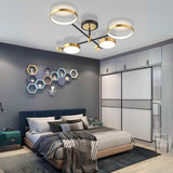 Lustra Led Cu Telecomanda Maria, 4 Elemente, Lumina Calda/Rece/Neutra, Dimabila - vivimall.ro
