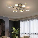 Lustra Led Cu Telecomanda Maria, 6 Elemente, Lumina Calda/Rece/Neutra, Dimabila - vivimall.ro