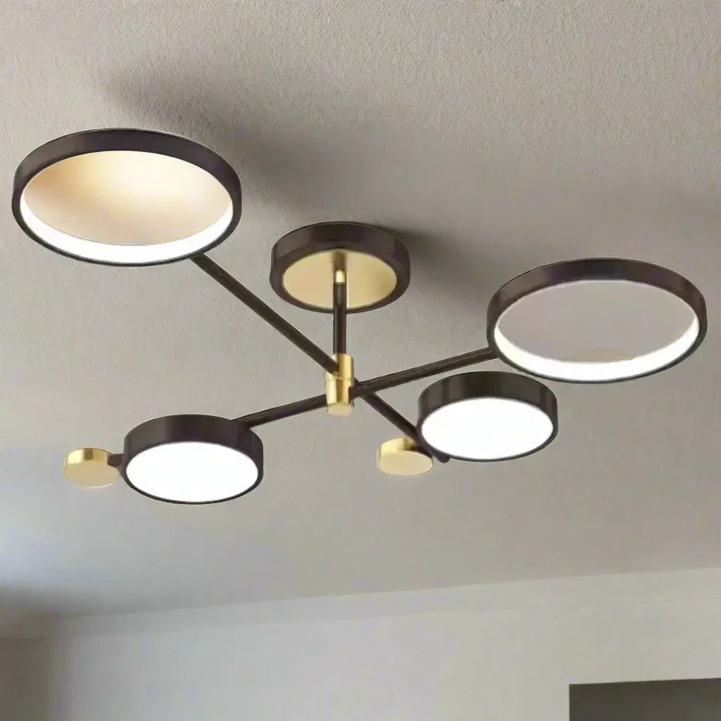 Lustra Led Cu Telecomnda Maria, 4 Elemente, Lumina Calda/Rece/Neutra, Dimabila - vivimall.ro