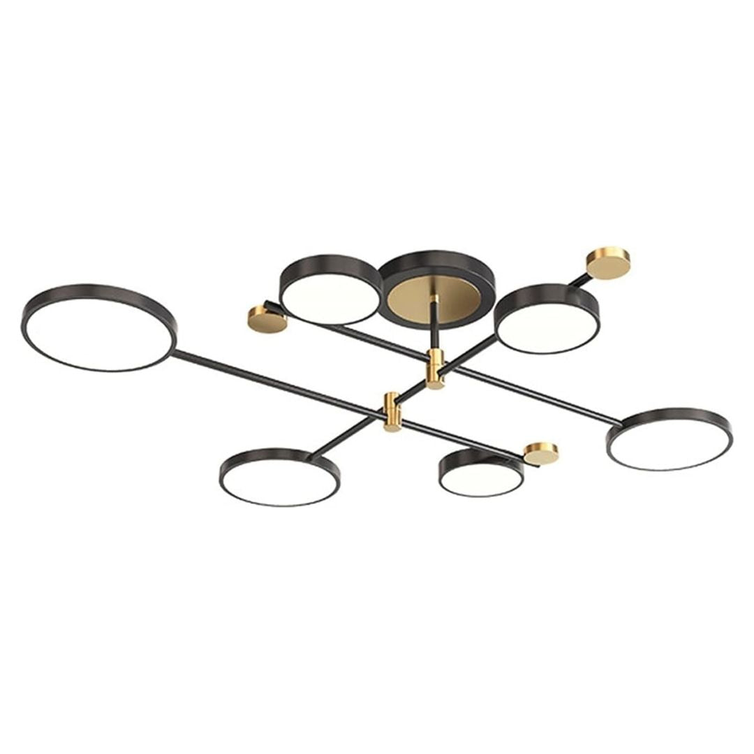 Lustra Led Cu Telecomnda Maria, 6 Elemente, Lumina Calda/Rece/Neutra, Dimabila - vivimall.ro