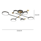 Lustra Led Cu Telecomnda Maria, 6 Elemente, Lumina Calda/Rece/Neutra, Dimabila - vivimall.ro