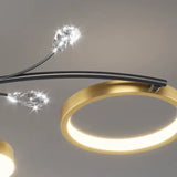 Lustra Led Cu Telecomnda Karina, 8 Elemente, Lumina Calda/Rece/Neutra, Dimabila - vivimall.ro